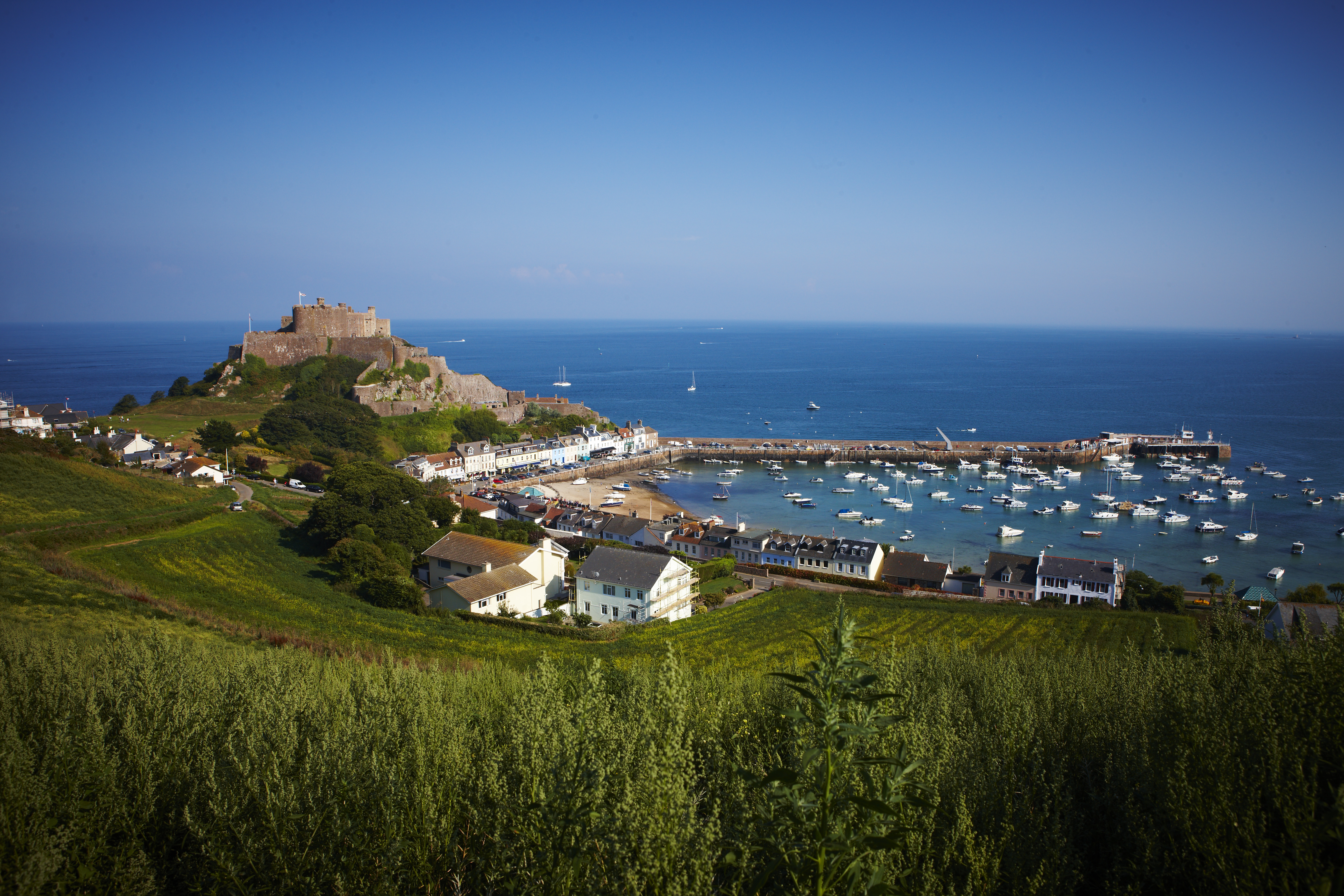 Gorey village and castle